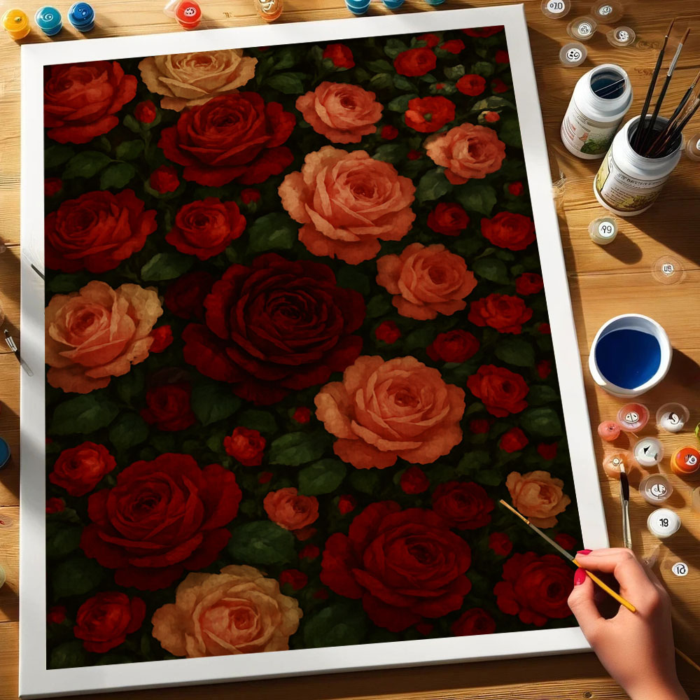 A Tapestry of Roses | Paint by Numbers Kit