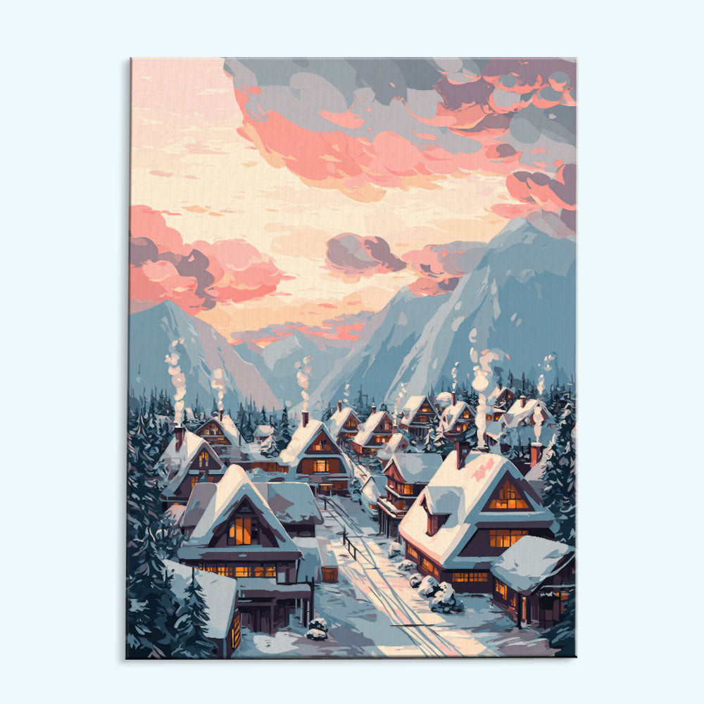 Alpine Twilight | Paint by Numbers Kit – Wander Painting