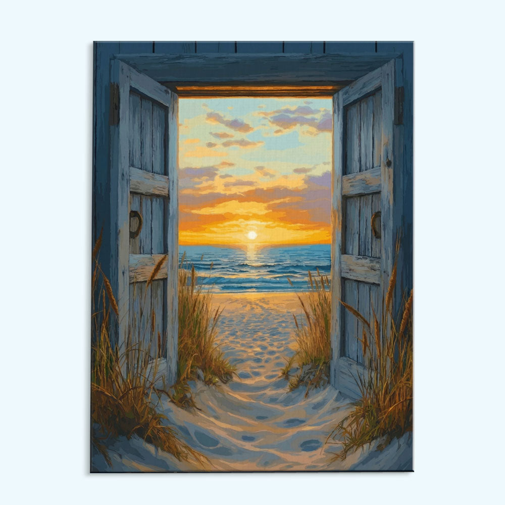 Pathway to Sunset | Paint by Numbers Kit – Wander Painting