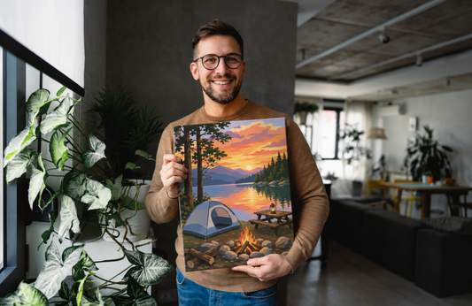 Camping Memories and Paint By Numbers – Save Relaxing Moments in a Creative Way