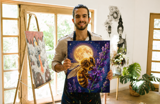 Bee Lover and Paint By Numbers – When Love for Bees Turns into an Artwork