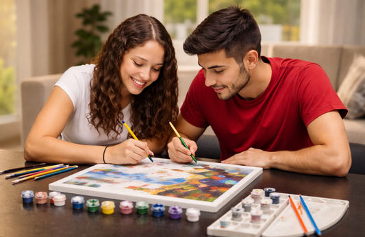 Creative Connection: The Magic of Paint by Numbers for Couples