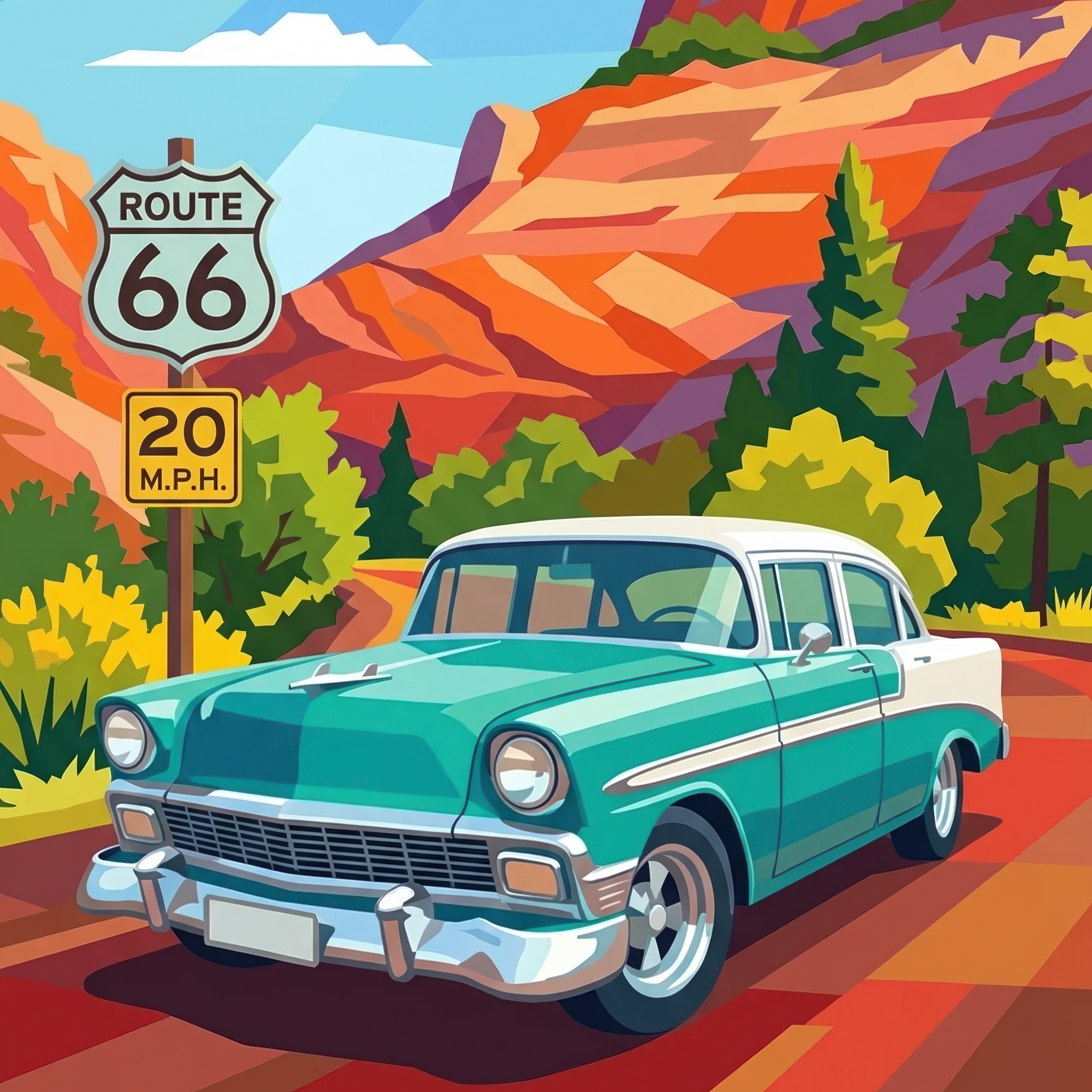 Route 66 – Wander Painting