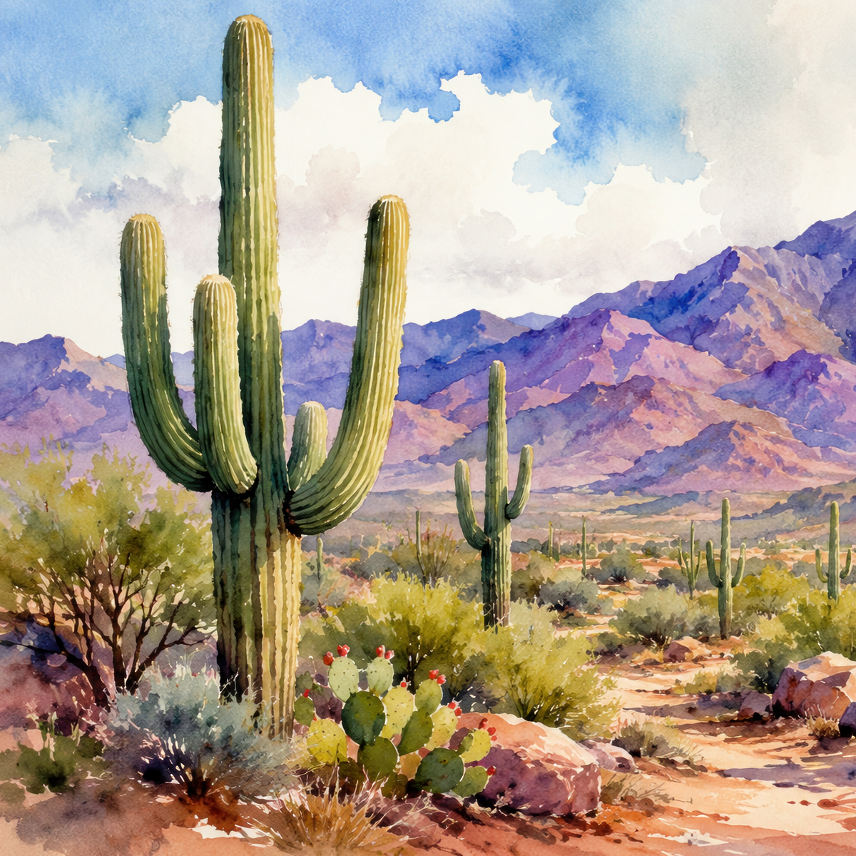 National Park Watercolor