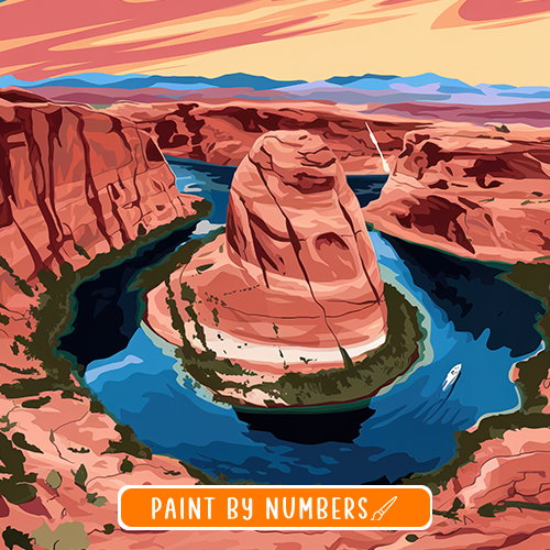 U.S. Lake Paint-by-numbers