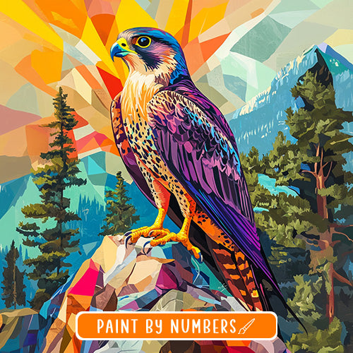 National Park Animals Abstract Paint-by-numbers