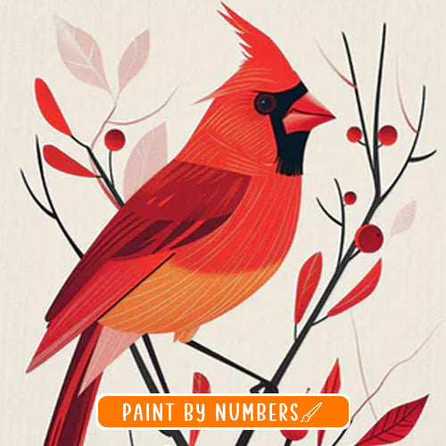 50 U.S. State Birds Paint-by-numbers