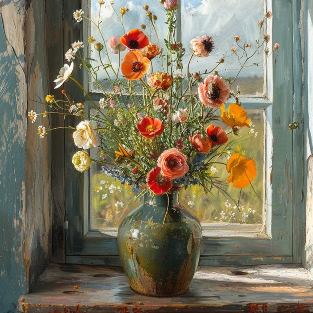 Flowers Paint-by-numbers