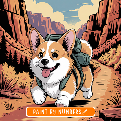 Dogs in National Parks Paint-by-numbers