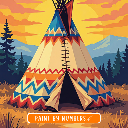 Native American Paint-by-numbers