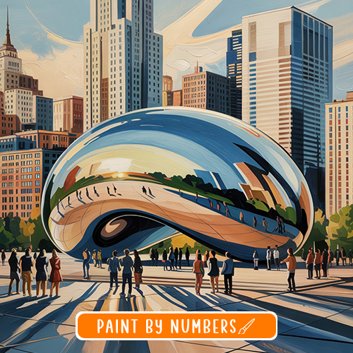 U.S. Landmarks Paint-by-numbers