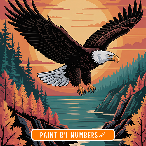 National Park Wildlife Paint-by-numbers
