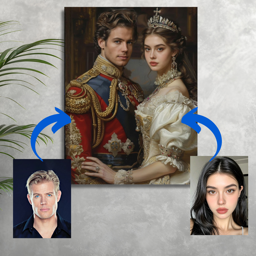 The Royal Couple |Custom Paint by Numbers Kit