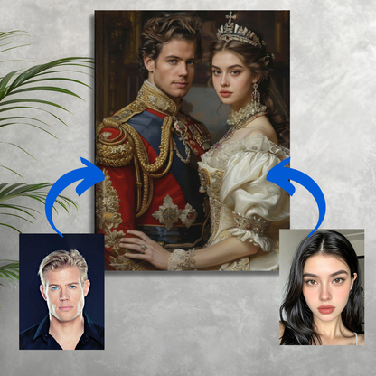 The Royal Couple |Custom Paint by Numbers Kit