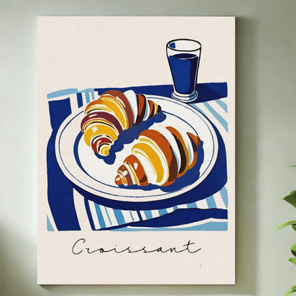 Croissant | Mini Paint by Numbers Kit