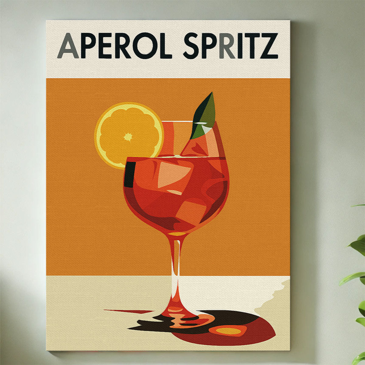 Vintage Aperol Spritz | Mini Paint by Numbers Kit