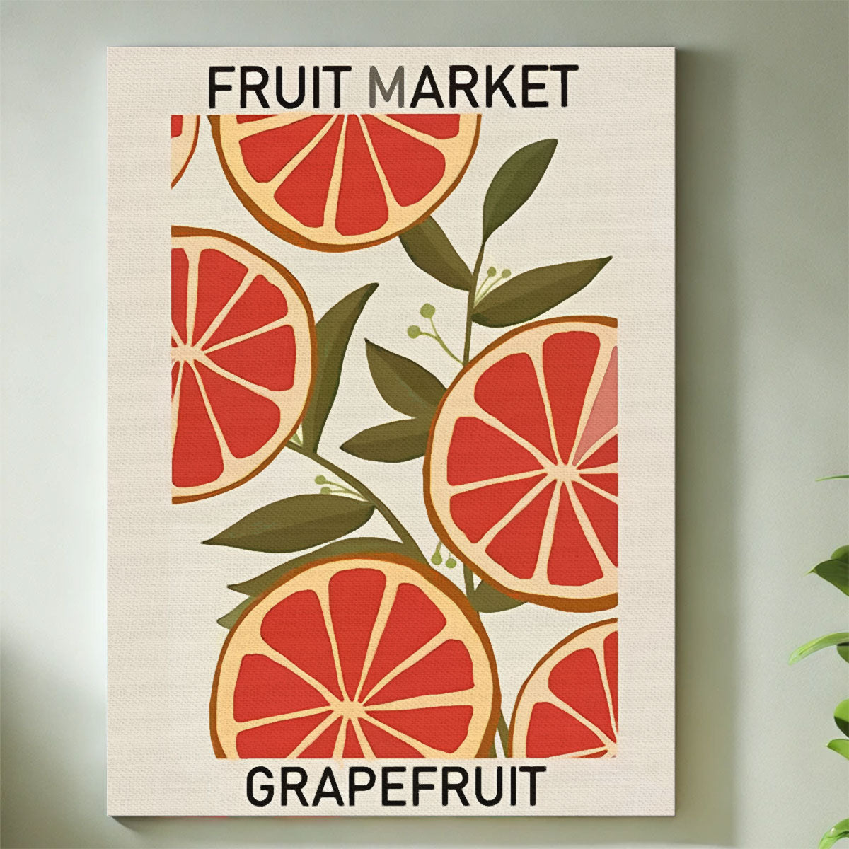 Grapefruit Fruit Market | Mini Paint by Numbers Kit