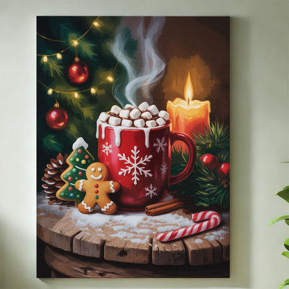 Hot Chocolate Mug | Mini Paint by Numbers Kit