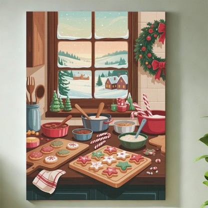 Christmas Kitchen | Mini Paint by Numbers Kit