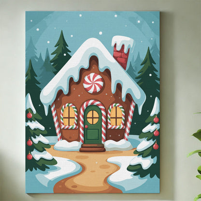 Gingerbread House | Mini Paint by Numbers Kit