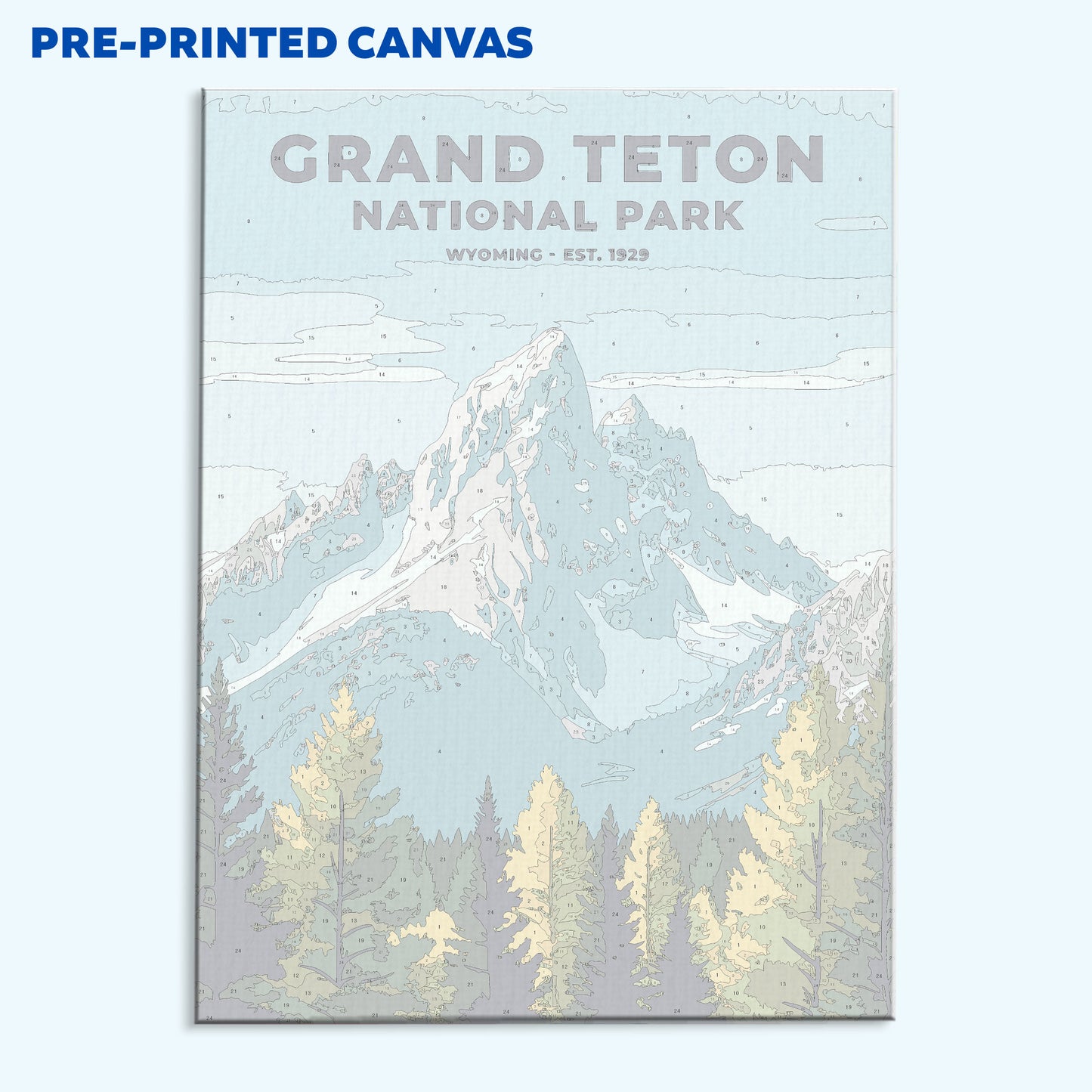 Grand Teton National Park Heritage Edition | Paint by Numbers Kit