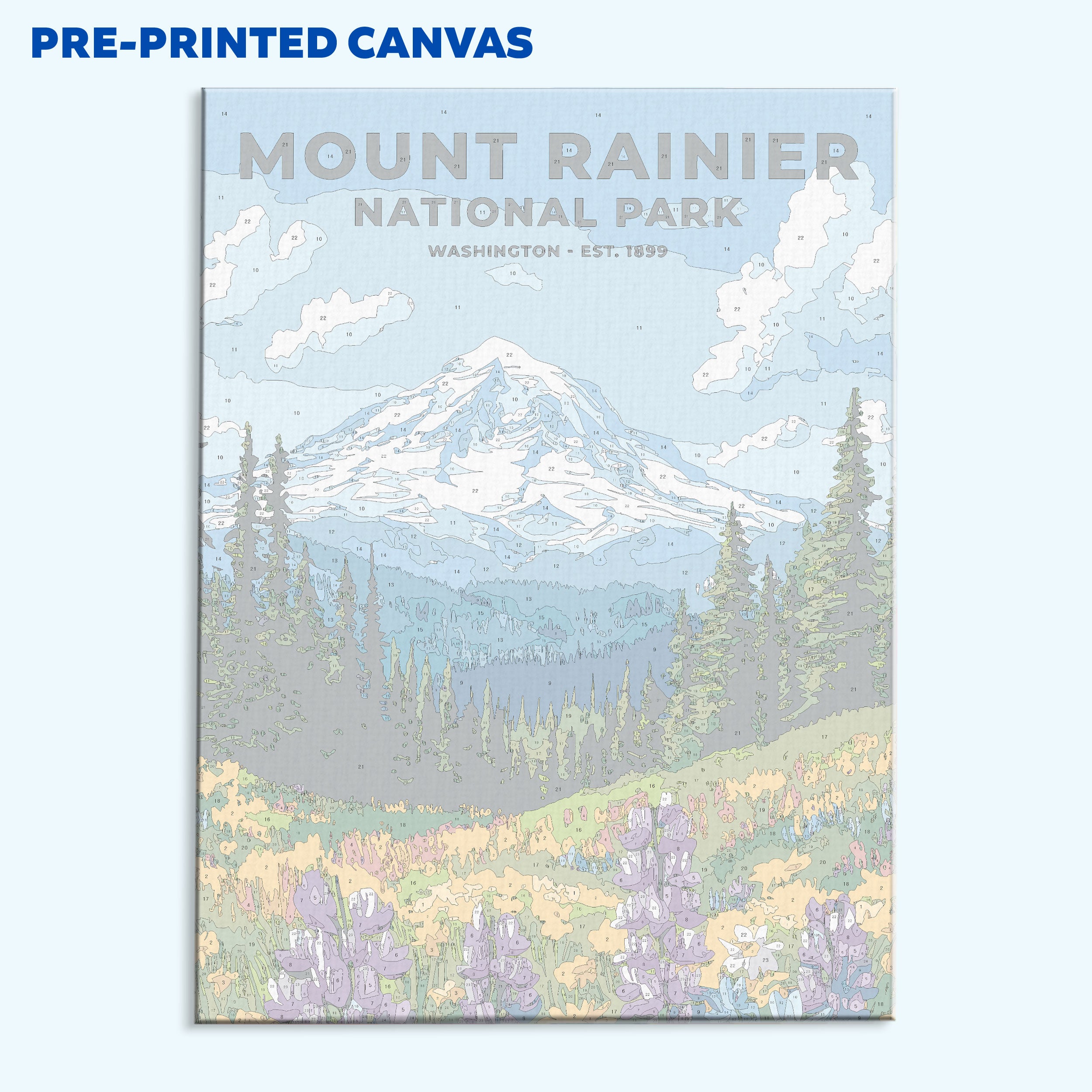 Mount Rainier Park Heritage Edition | Paint by Numbers Kit