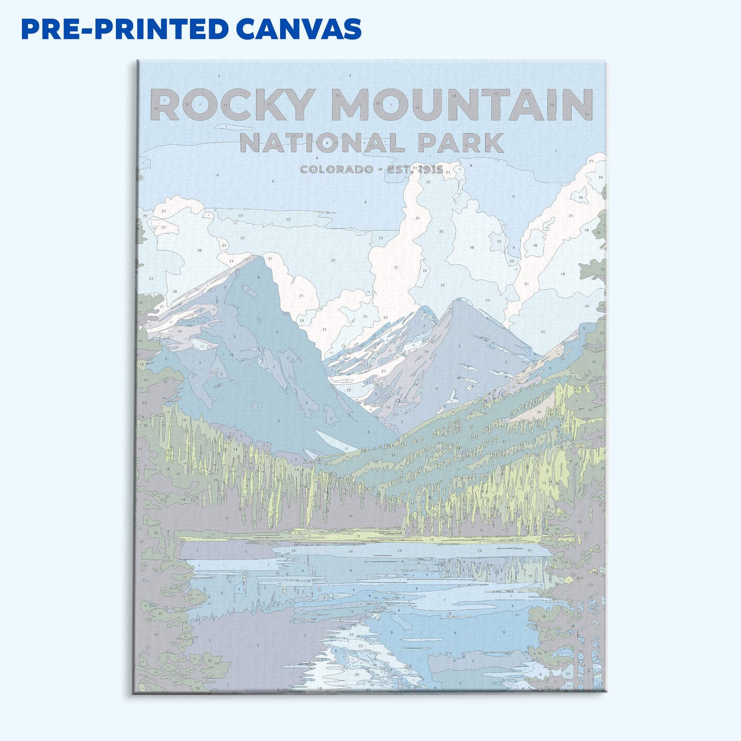 Rocky Mountain Park Heritage Edition | Paint by Numbers Kit