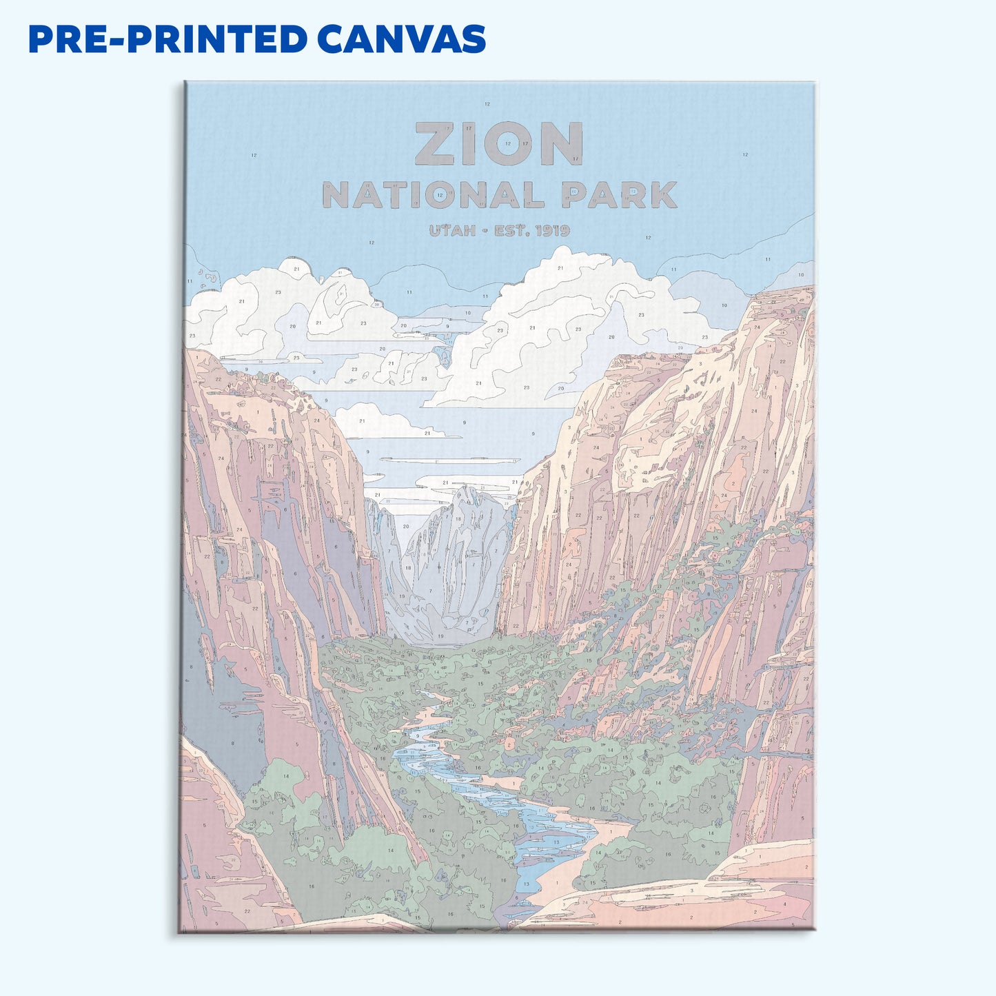 Zion National Park Heritage Edition | Paint by Numbers Kit