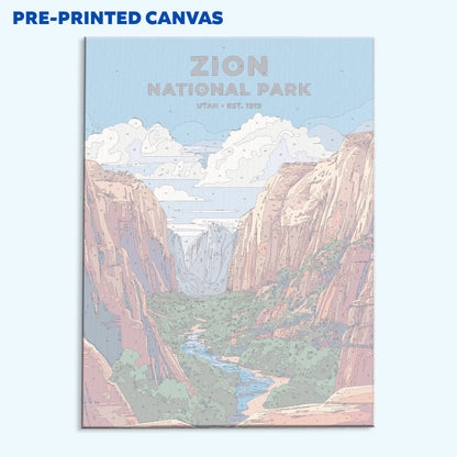 Zion National Park Heritage Edition | Paint by Numbers Kit