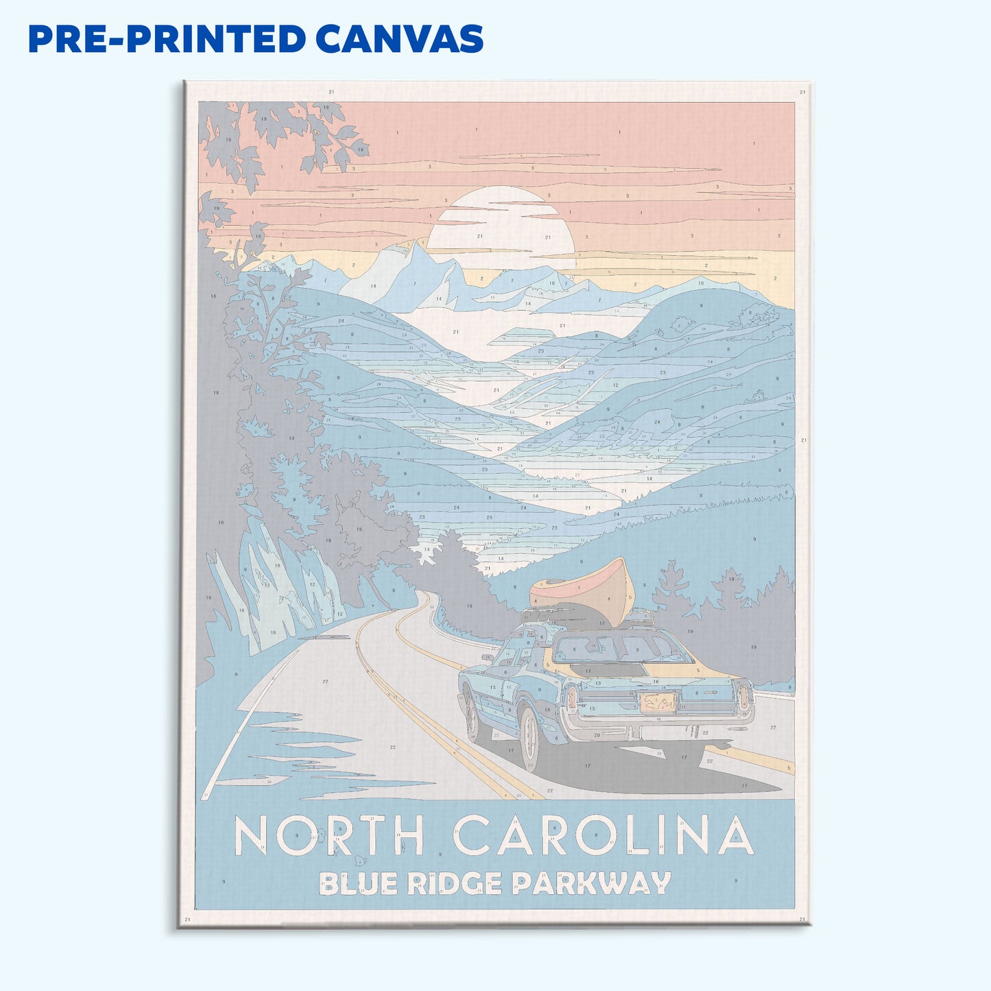 North Carolina - Blue Ridge Parkway | Paint by Numbers Kit