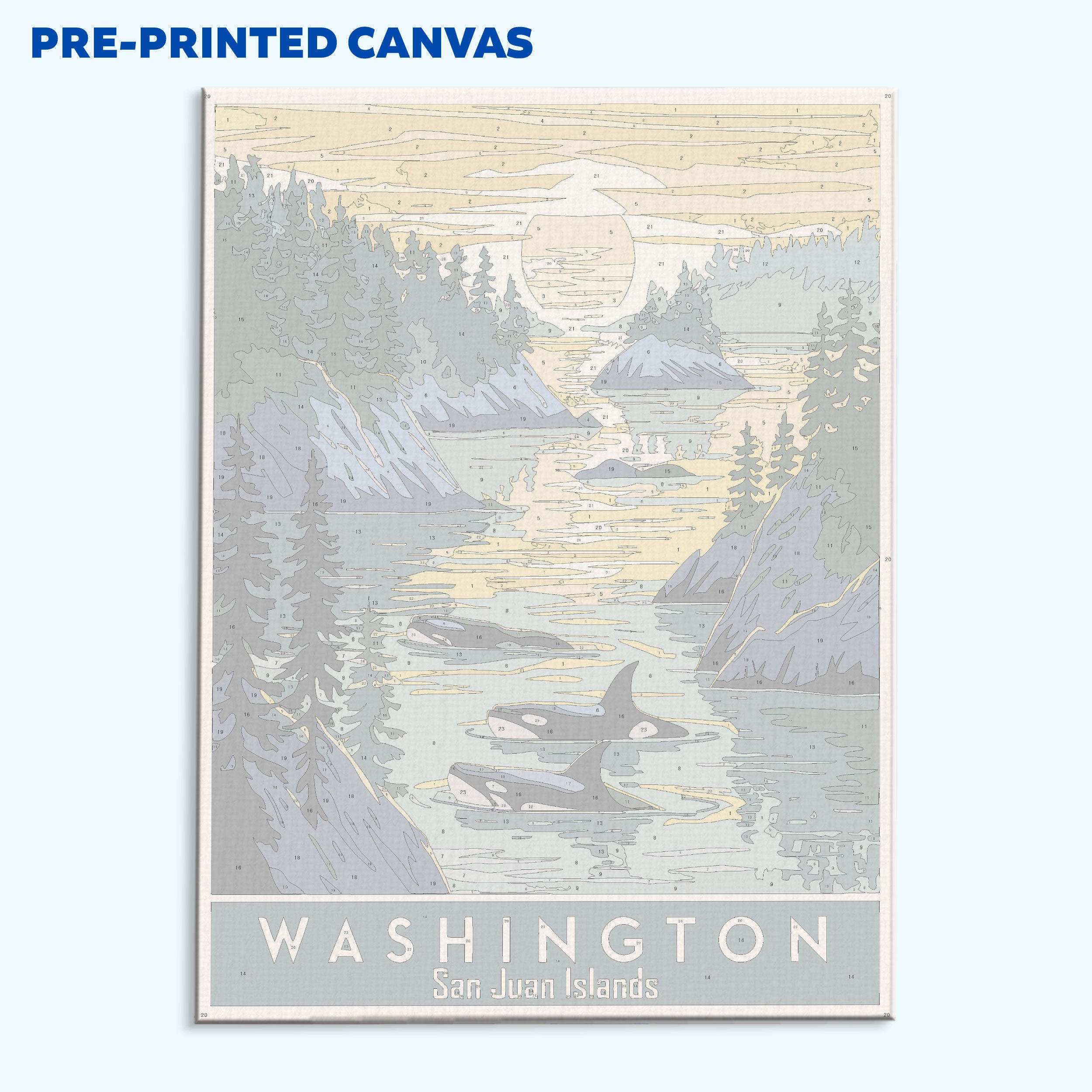 Washington - San Juan Islands | Paint by Numbers Kit – Wander Painting