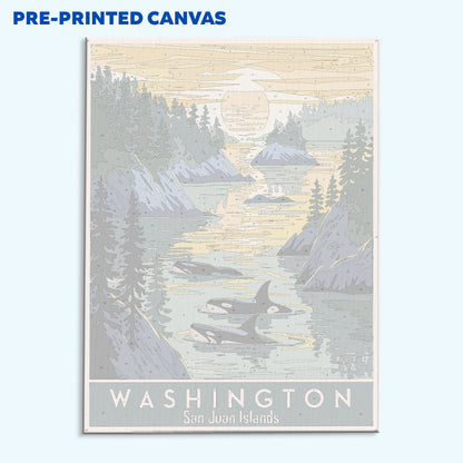 Washington - San Juan Islands | Paint by Numbers Kit
