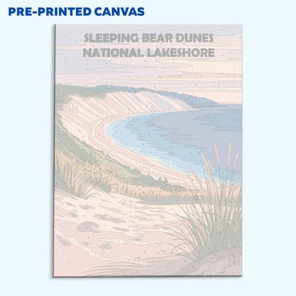 Sleeping Bear Dunes National Lakeshore | Malen nach Zahlen Set
