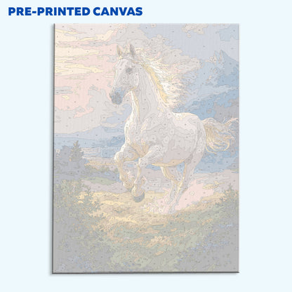 Golden Dawn Horse | Paint by Numbers Kit