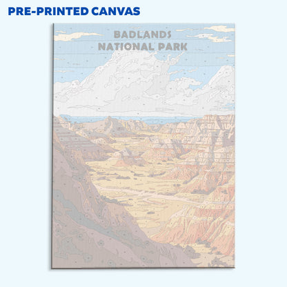 Badlands National Park | Paint by Numbers Kit