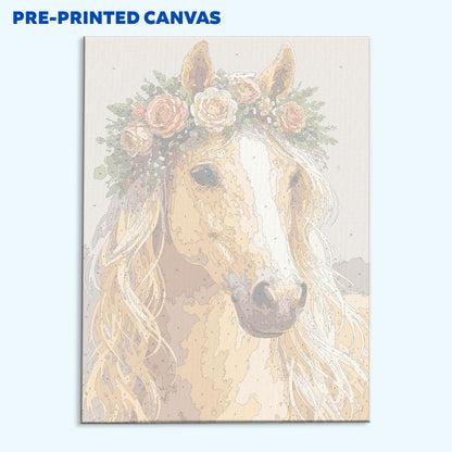 Floral Crown Horse | Paint by Numbers Kit