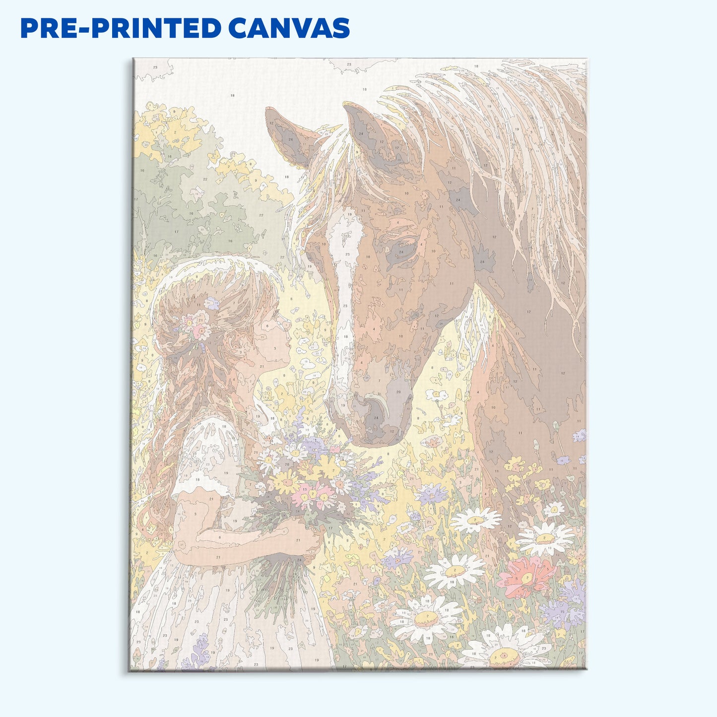 Little Heart, Gentle Horse | Paint by Numbers Kit
