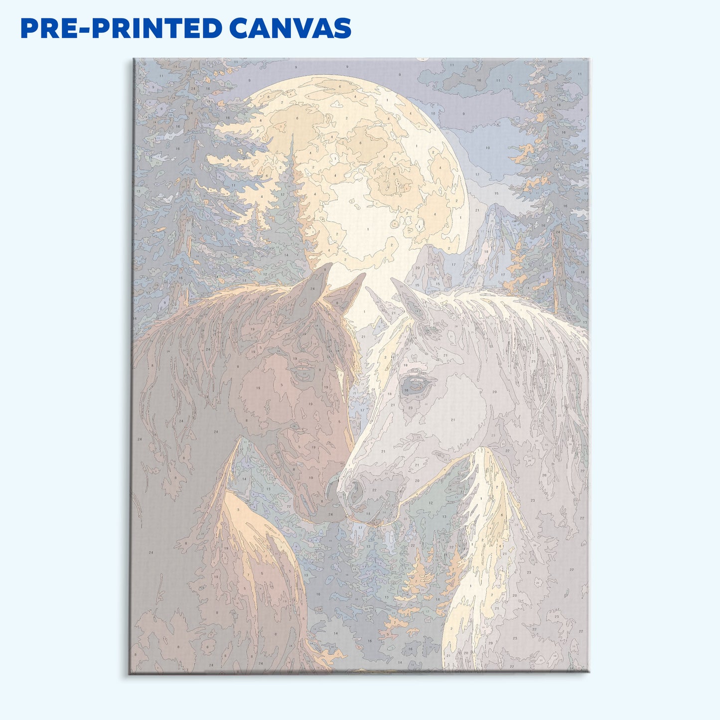 Moonlit Bond Horse | Paint by Numbers Kit
