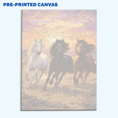 Trinity of Freedom Horse | Paint by Numbers Kit