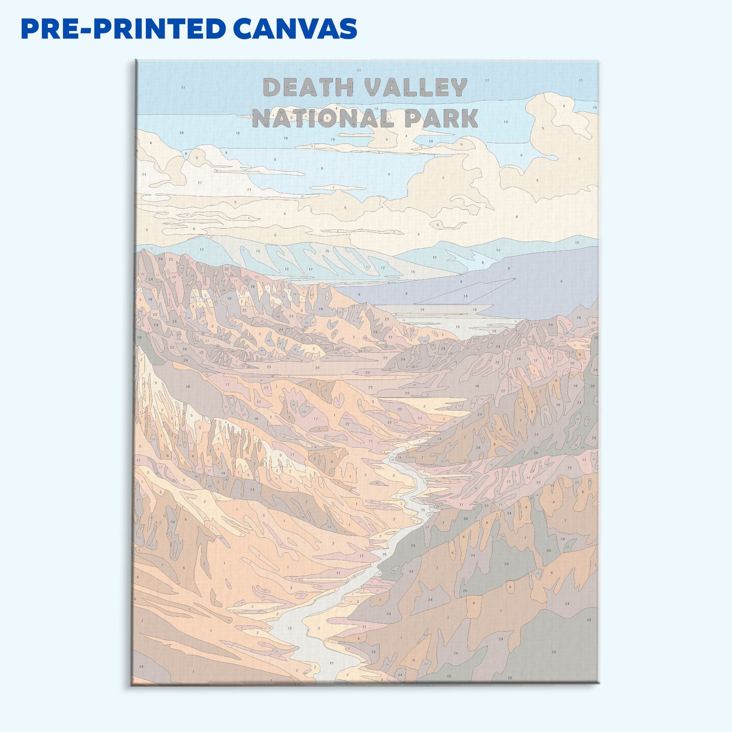 Death Valley Nationalpark | Malen nach Zahlen Set