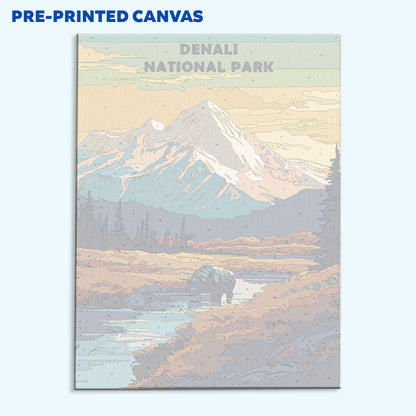 Denali National Park and Preserve | Paint by Numbers Kit
