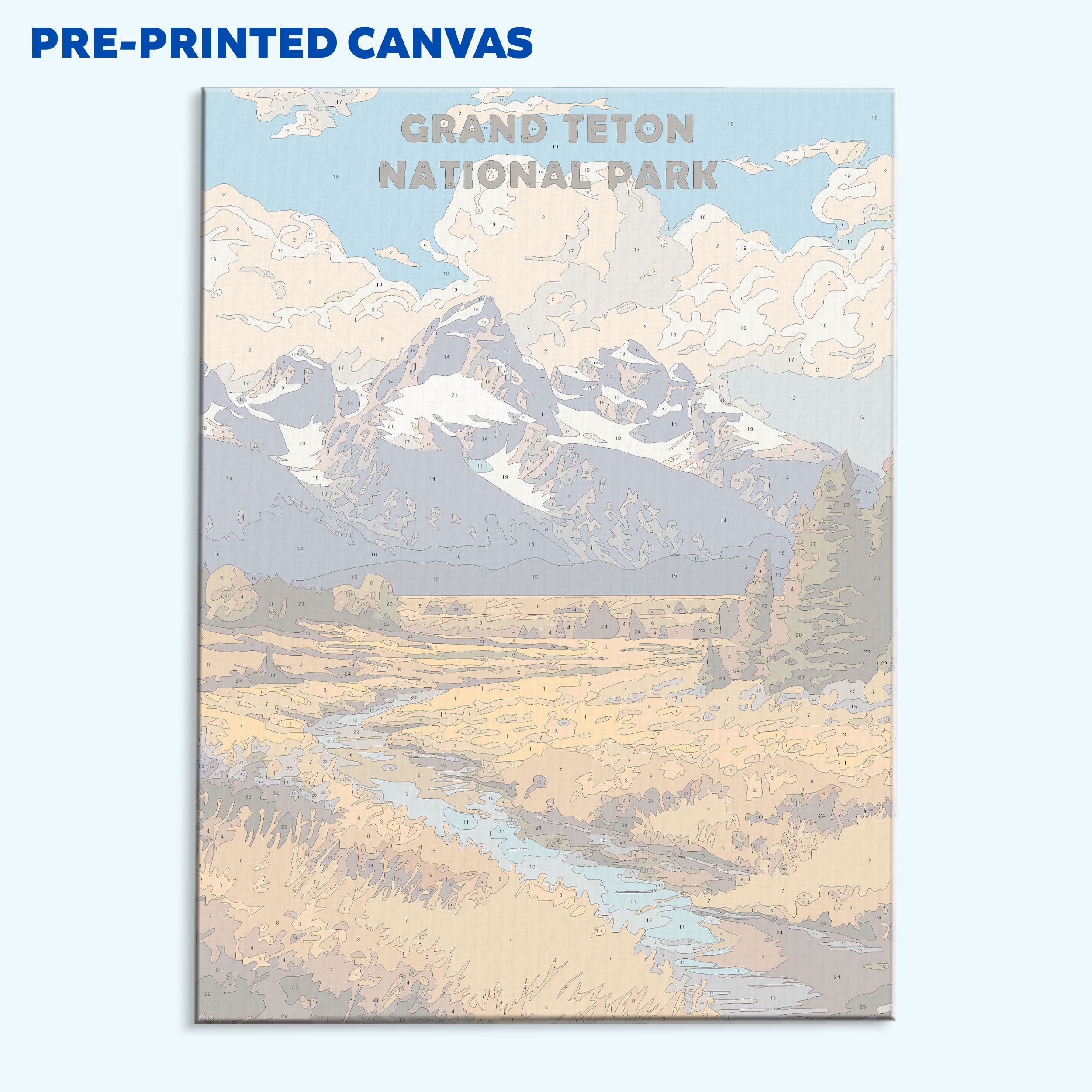 Grand Teton National Park | Paint by Numbers Kit – Wander Painting