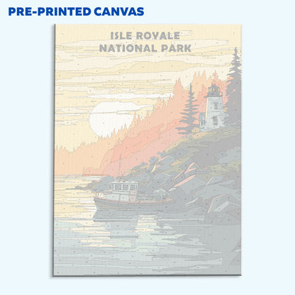 Isle Royale Nationalpark | Malen nach Zahlen Set
