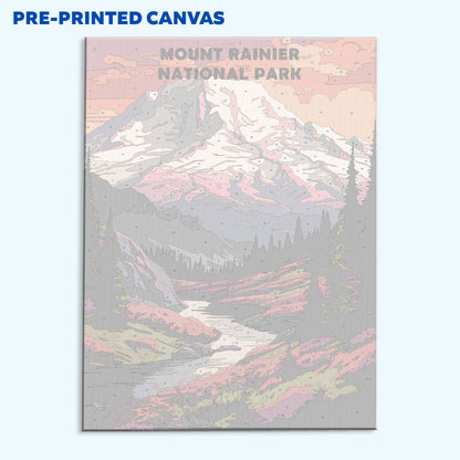 Mount Rainier Park | Paint by Numbers Kit