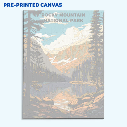 Rocky Mountain Park | Paint by Numbers Kit