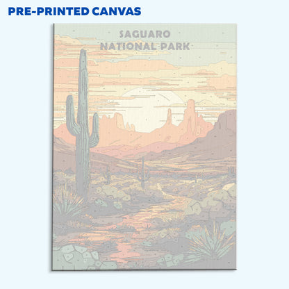 Saguaro National Park | Paint by Numbers Kit