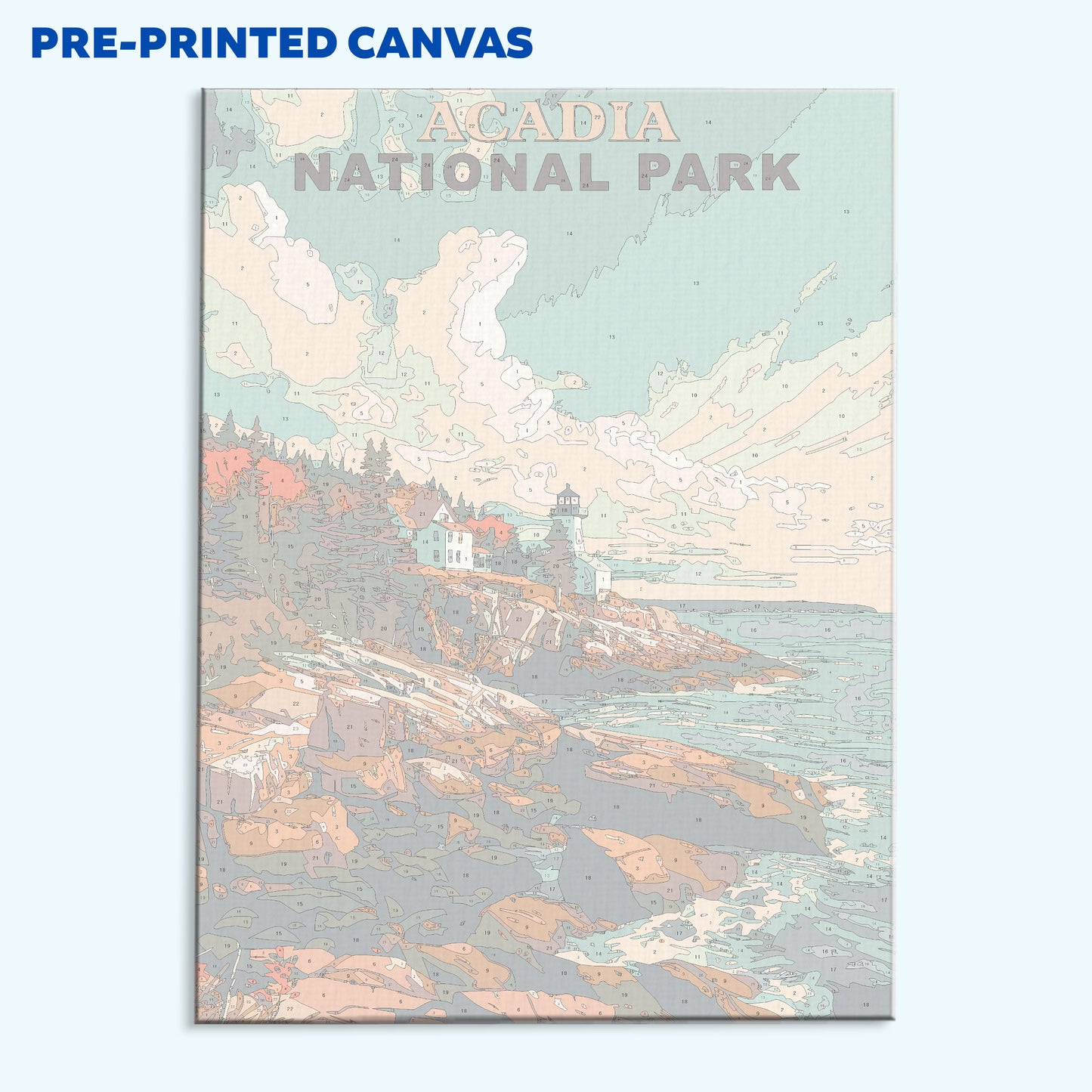 Acadia National Park Vintage | Paint by Numbers Kit