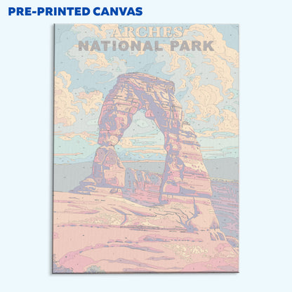 Arches National Park Vintage | Paint by Numbers Kit