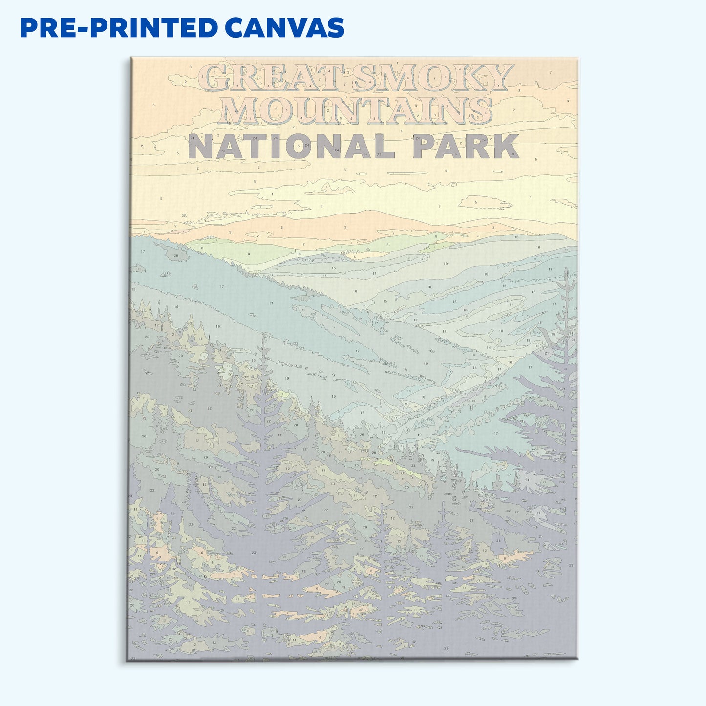 Great Smoky Mountains National Park Vintage | Paint by Numbers Kit