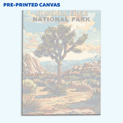 Joshua Tree National Park Vintage | Paint by Numbers Kit